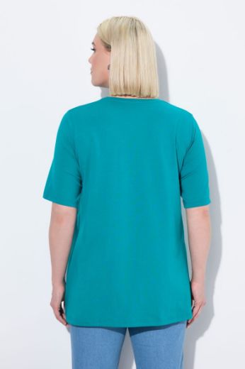 Plus size veliki brojevi Majica A kroj V ovratnik za punije