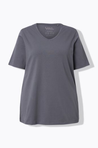 Plus size veliki brojevi Majica V izreza A kroja kratkih rukava za punije