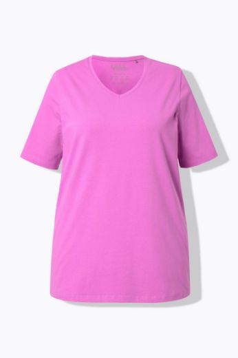Plus size veliki brojevi Majica V izreza A kroja kratkih rukava za punije