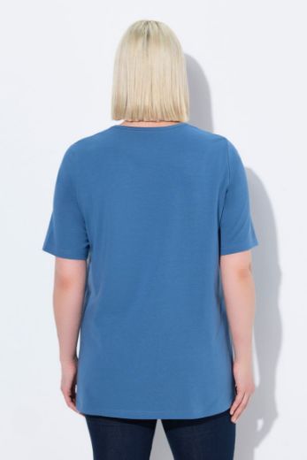 Plus size veliki brojevi Majica kratkih rukava A kroja za punije