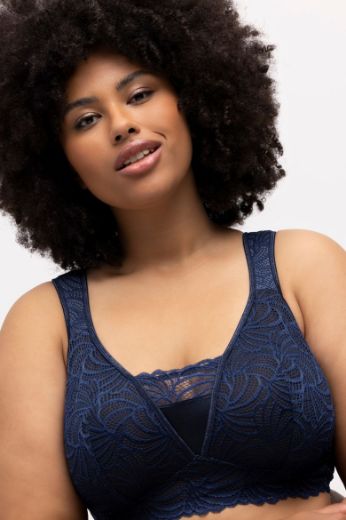 Plus size veliki brojevi Grudnjak sa širim naremenicama s dodatkom čipke za punije