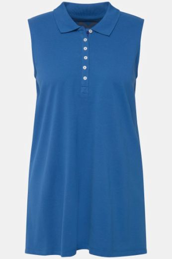 Plus size veliki brojevi Majica Polo bez rukava dužeg kroja za punije