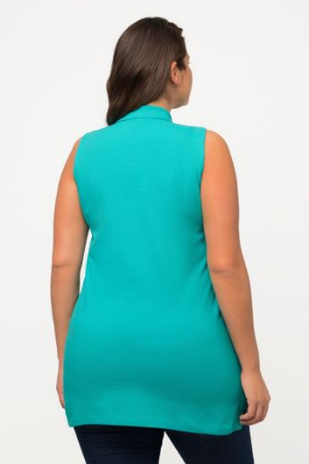 Plus size veliki brojevi Majica Polo bez rukava dužeg kroja za punije