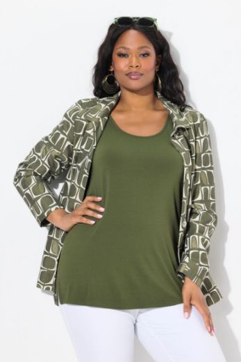 Plus size veliki brojevi Top okruglog dekoltea za punije