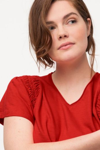 Plus size veliki brojevi Majica sa širim spuštenim rukavima za punije