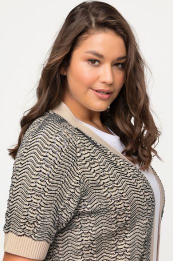Plus size veliki brojevi Kardigan kratkih rukava za punije