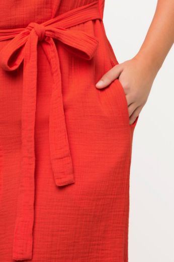 Plus size veliki brojevi Haljina midi kratkih rukava rukava za punije