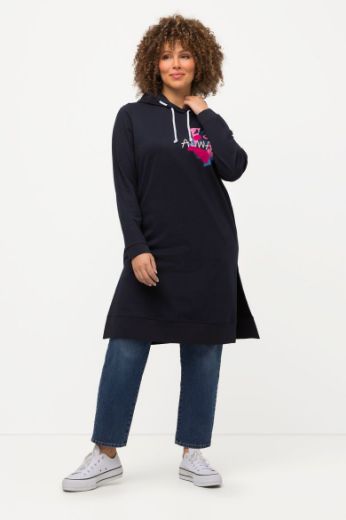 Plus size veliki brojevi Majica dugih rukava s kapuljačom dužeg kroja za punije