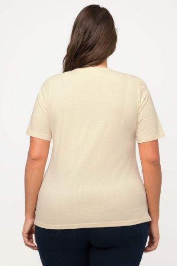 Plus size veliki brojevi Majica kratkih rukava V ovratnika za punije