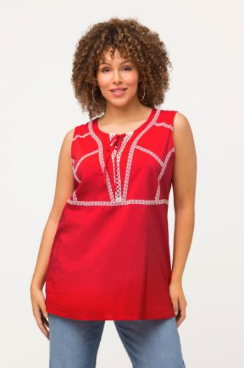 Plus size veliki brojevi Majica bez rukava A kroja za punije
