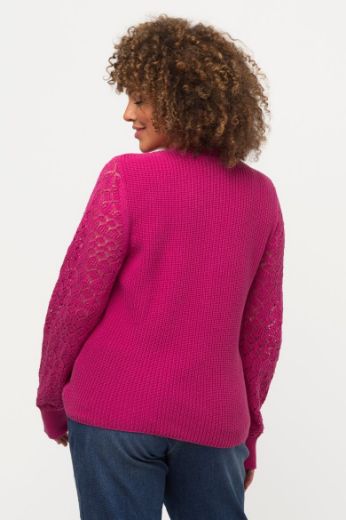 Plus size veliki brojevi Pulover dugih rukava V ovratnika za punije