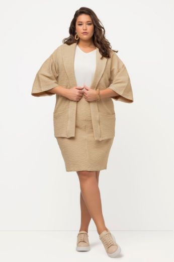 Plus size veliki brojevi Kardigan 3/4 širokih rukava za punije