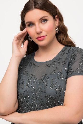 Plus size veliki brojevi Haljina svečana sa šljokicama za punije