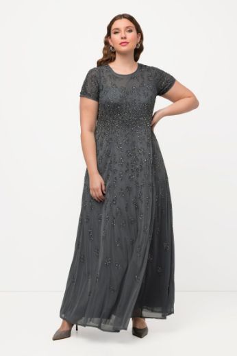Plus size veliki brojevi Haljina svečana sa šljokicama za punije