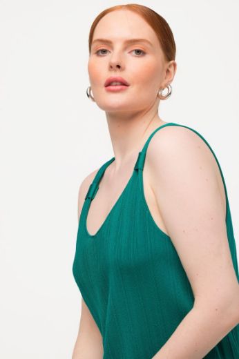 Plus size veliki brojevi Majica bez rukava V ovratnika za punije