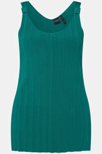 Plus size veliki brojevi Majica bez rukava V ovratnika za punije