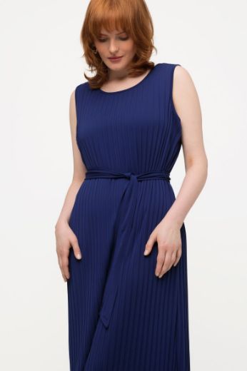 Plus size veliki brojevi Haljina midi bez rukava A kroja za punije