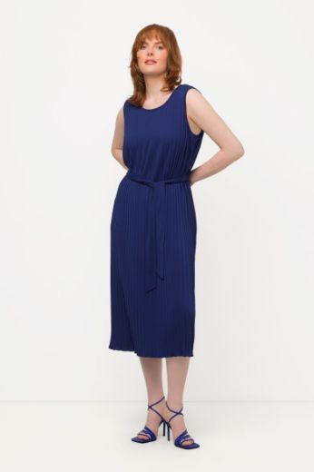 Plus size veliki brojevi Haljina midi bez rukava A kroja za punije