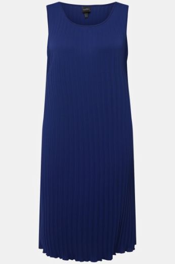 Plus size veliki brojevi Haljina midi bez rukava A kroja za punije