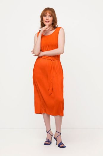 Plus size veliki brojevi Haljina midi bez rukava A kroja za punije
