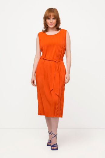 Plus size veliki brojevi Haljina midi bez rukava A kroja za punije