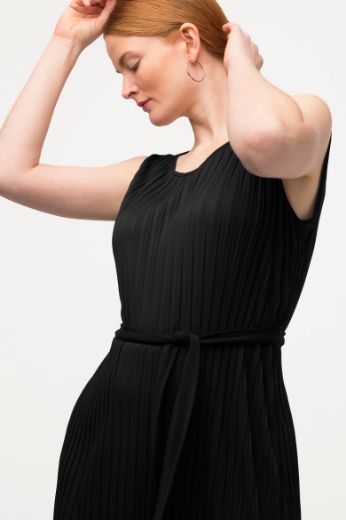 Plus size veliki brojevi Haljina midi bez rukava A kroja za punije