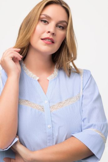 Plus size veliki brojevi Košulja 3/4 rukava V ovratnika za punije