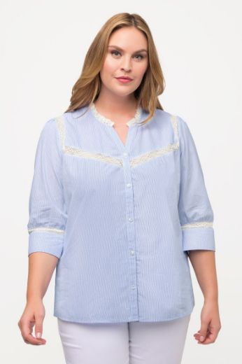 Plus size veliki brojevi Košulja 3/4 rukava V ovratnika za punije