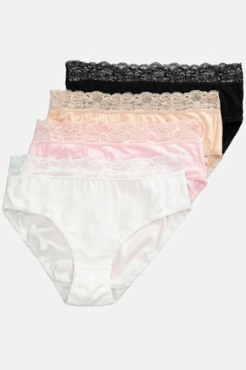 Plus size veliki brojevi Gaćice midi 4 komada za punije