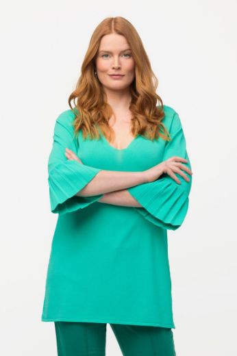 Plus size veliki brojevi Majica 3/4 rukava V ovratnika za punije