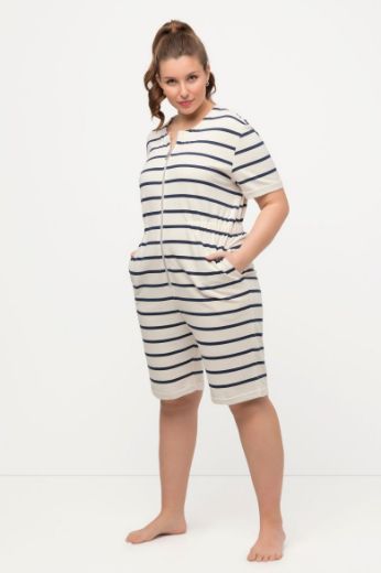 Plus size veliki brojevi Kombinezon kratkih rukava s patentnim zatvaračem za punije