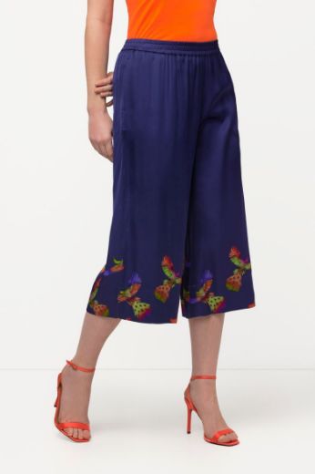 Plus size veliki brojevi Hlače širokih 3/4 nogavica za punije