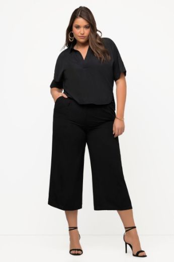 Plus size veliki brojevi Bluza kratkih rukava V ovratnika za punije