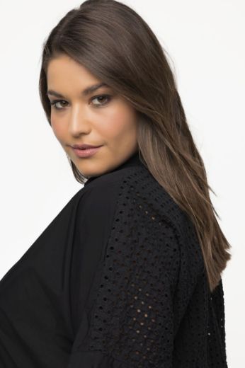 Plus size veliki brojevi Bluza kratkih rukava V ovratnika za punije