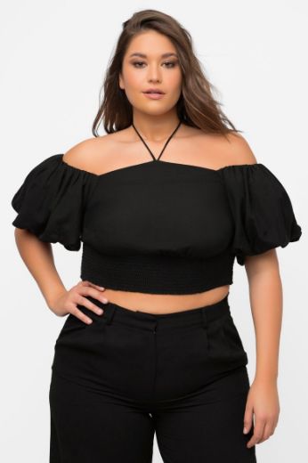 Plus size veliki brojevi Bluza kraćeg kroja za punije
