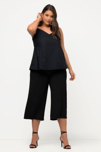 Plus size veliki brojevi Top tankih naramenica V ovratnika za punije