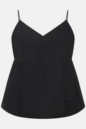 Plus size veliki brojevi Top tankih naramenica V ovratnika za punije