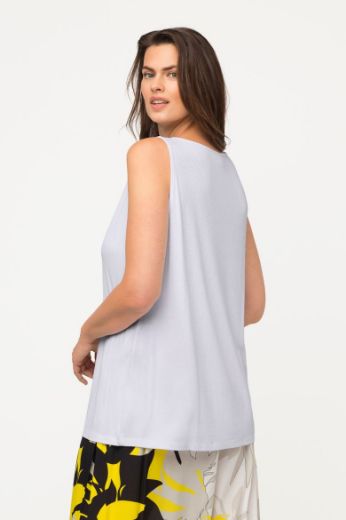 Plus size veliki brojevi Majica bez rukava asimetričnog ovratnika za punije