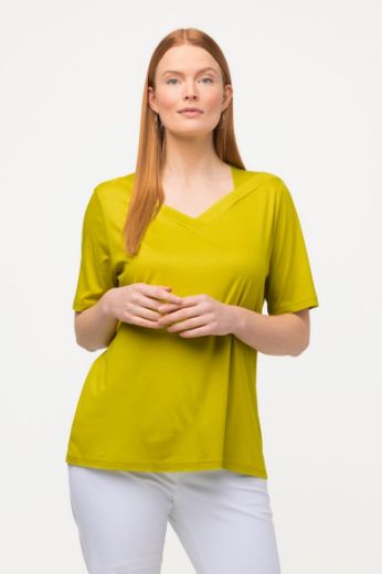 Plus size veliki brojevi Majica kratkih rukava V ovratnika za punije