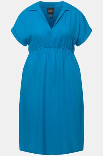 Plus size veliki brojevi Haljina maxi V ovratnika za punije