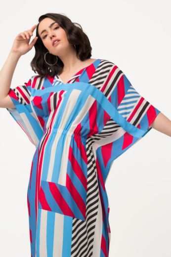 Plus size veliki brojevi Haljina midi 3/4 rukava za punije
