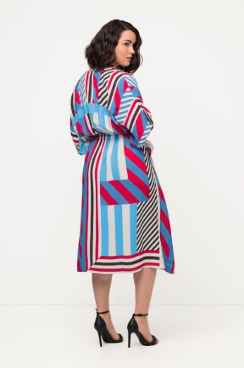 Plus size veliki brojevi Haljina midi 3/4 rukava za punije