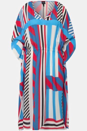 Plus size veliki brojevi Haljina midi 3/4 rukava za punije