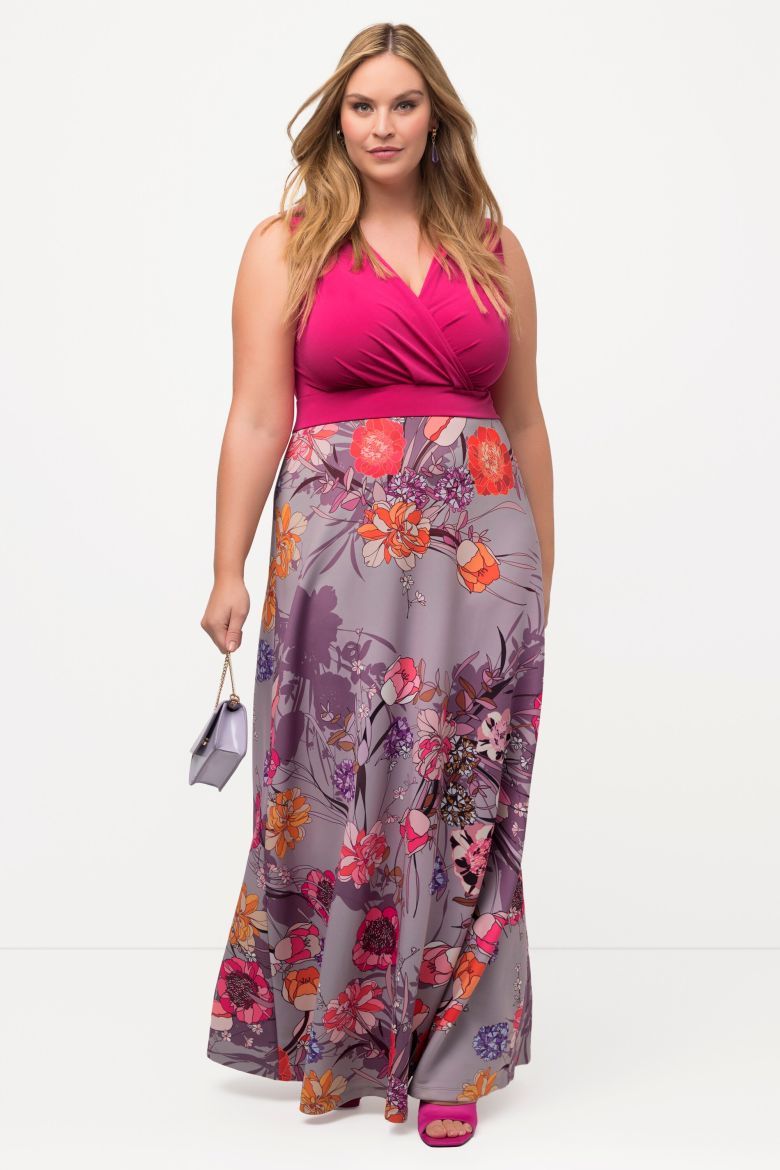 Plus size veliki brojevi Haljina maxi bez rukava za punije