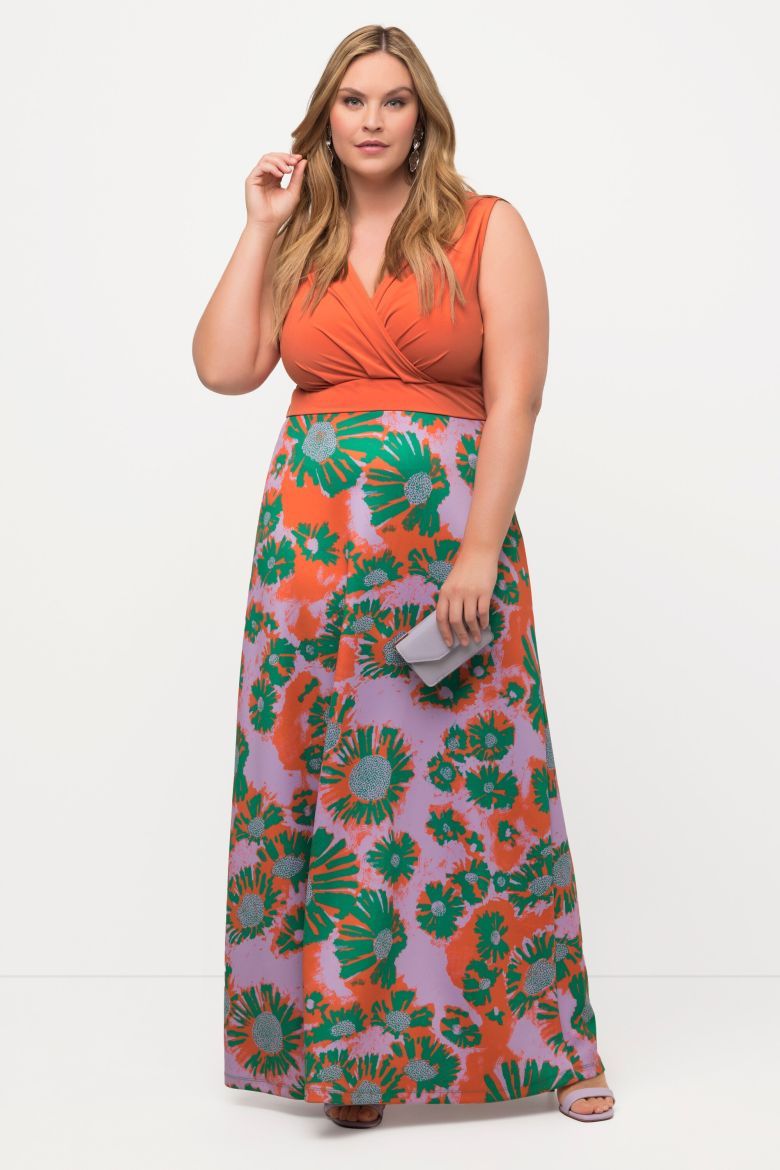 Plus size veliki brojevi Haljina maxi bez rukava za punije
