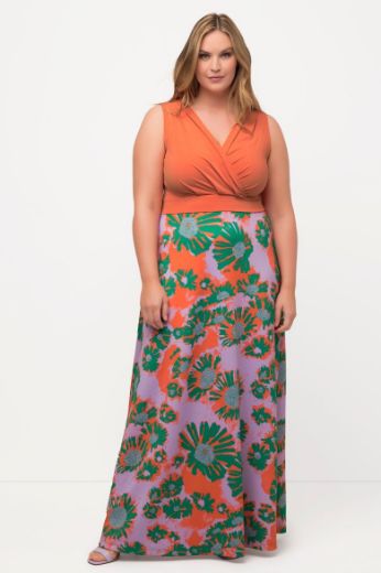 Plus size veliki brojevi Haljina maxi bez rukava za punije