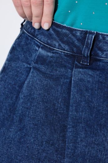 Plus size veliki brojevi Suknja od trapera za punije