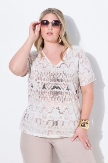 Plus size veliki brojevi Košulja s dodatkom ukrasnih kamenčića za punije