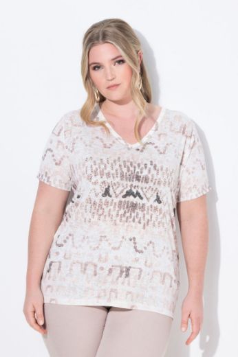 Plus size veliki brojevi Košulja s dodatkom ukrasnih kamenčića za punije