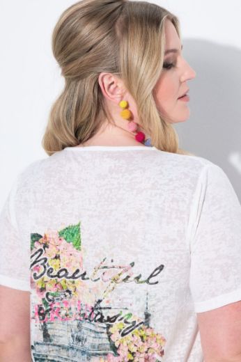 Plus size veliki brojevi Košulja s printom za punije